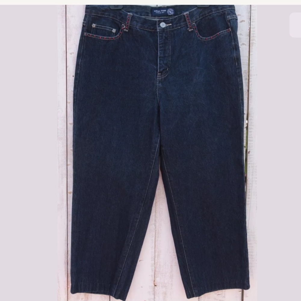 VENEZIA Women's Embellished Denim Blue Jeans 16